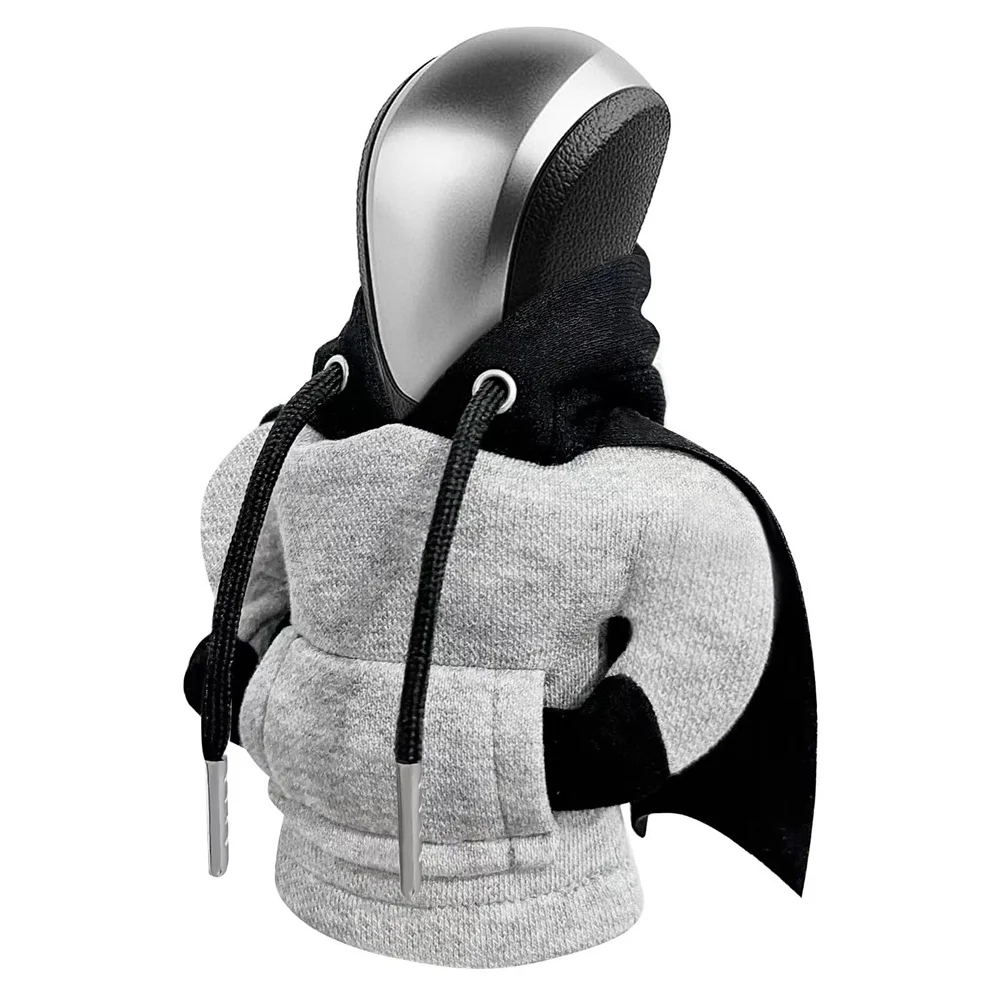 Car Decorations Accessories Batman Sweater Gear Stick Hoodie Protector Car Gear Shift Knob Cover Gear Shift Hoodie
