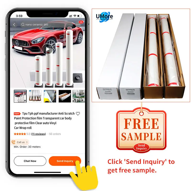 Custom USA Quality Self Healing Transparent Car Protective Film TPU PPF Film Car Paint Protection Film Matte Black TPH PPF Roll
