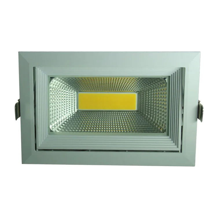 35w 3CCT adjustable square Trunk Lights COB Adjust Ceiling wall washer Down Light With reflector  ideal for meat shop