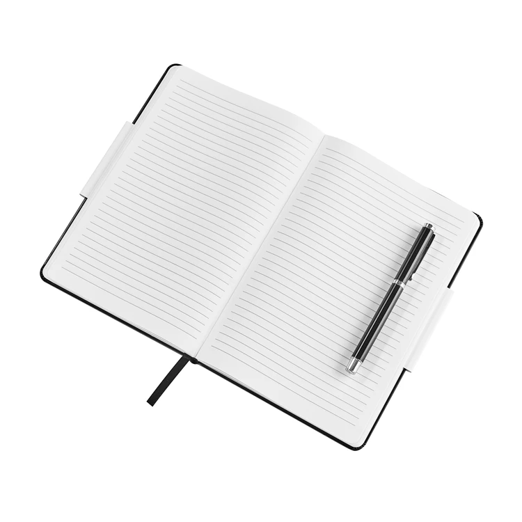 custom made textured  PU leather A5 journals