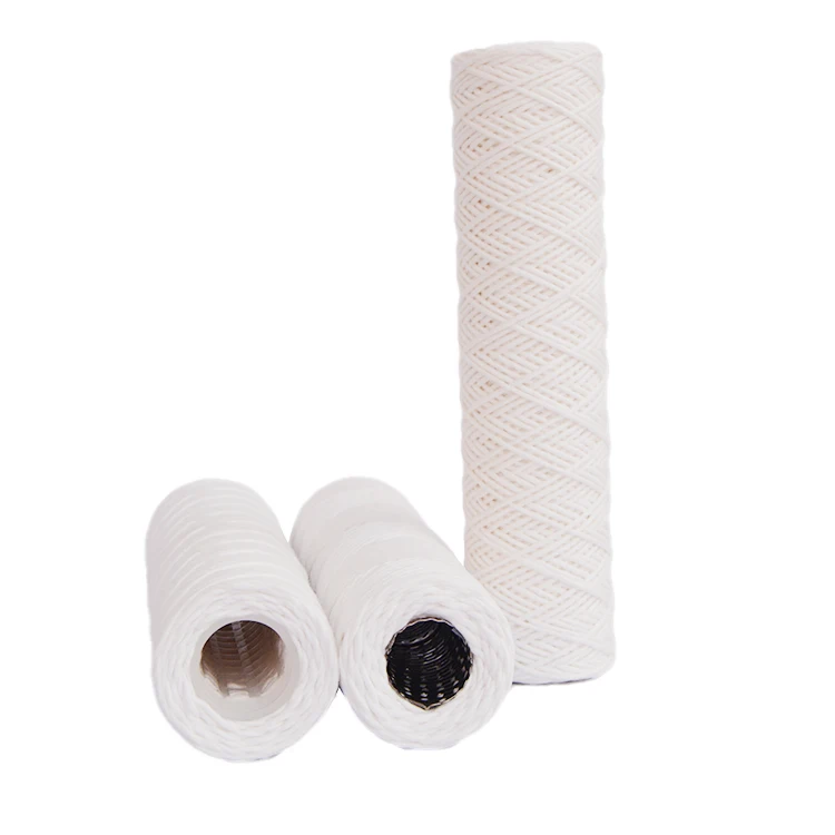 Water Filter Resin Cartridge Industrial Cotton String Wound Filter Cartridge