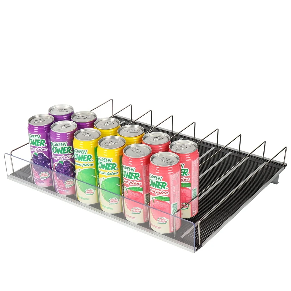 Supermarket Grocery Display Rack Beverage Glides Cooler Roller Shelf
