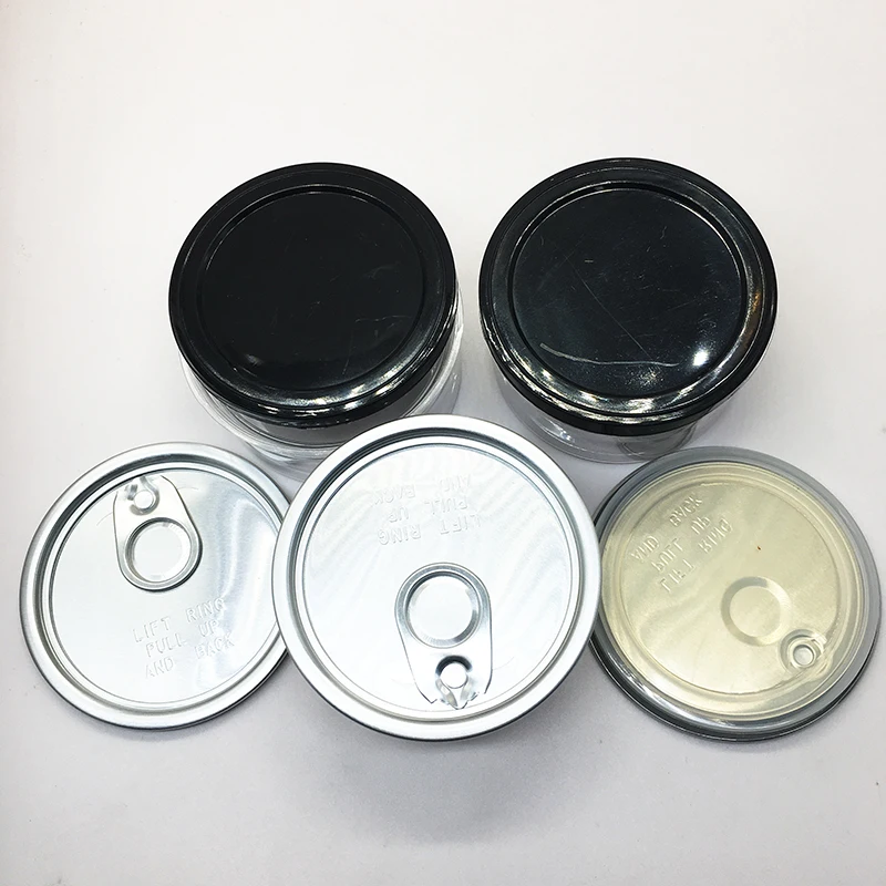 
100ml Can Lids Reusable Plastic Tin Sealer Cover Storage Cap Pet Dog Cat Food Storage Plastic Metal Can 