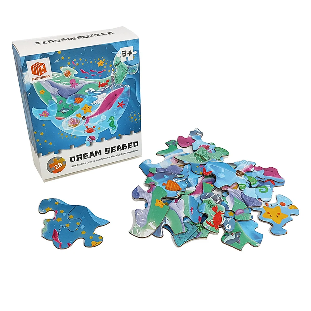 Eco-Friendly Custom Jigsaw Puzzles Printing Personalizados Dream Seabed Jigsaw Puzzles For Kids