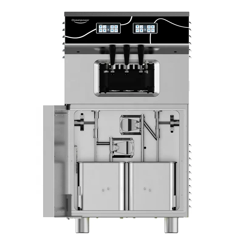 Oceanpower NE1415EL Dual control system touch screen tabletop  commercial ice cream machine for sale