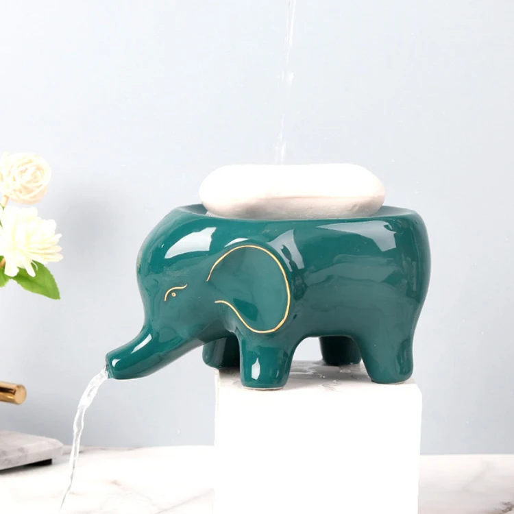 Cartoon Luxury Bathroom Shower Ceramic Soap Dish Holder Elephone Soap Tray Bathroom Shelves