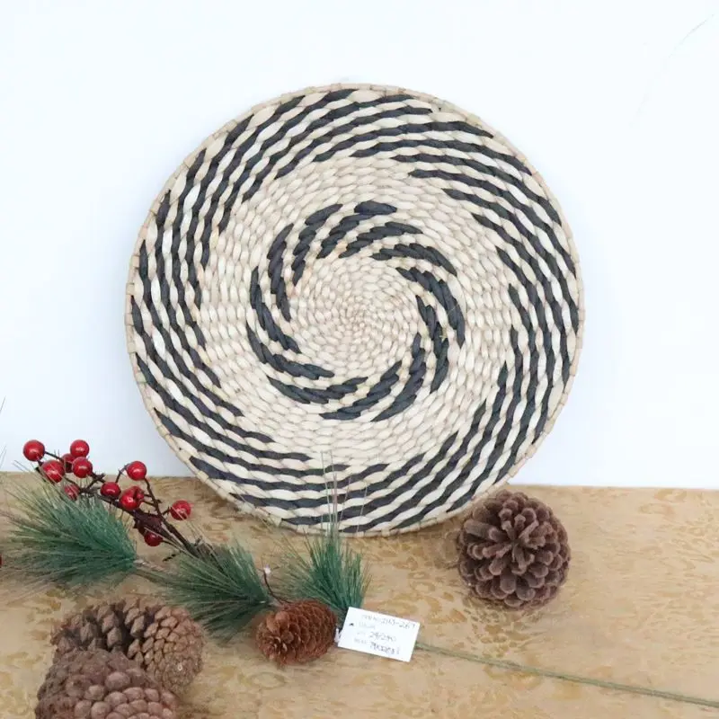 Bohemian Hanging WalL Decor Handmade Natural Woven Seagrass Wall Basket Decor