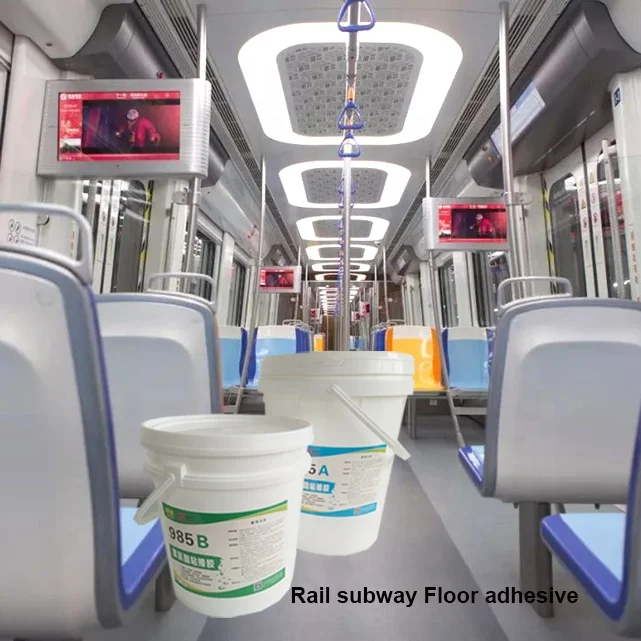 HY985 two-part sandwich panel polyurethane glue weather resistance PU wood floor paving ab glue sealant for bonding fabric