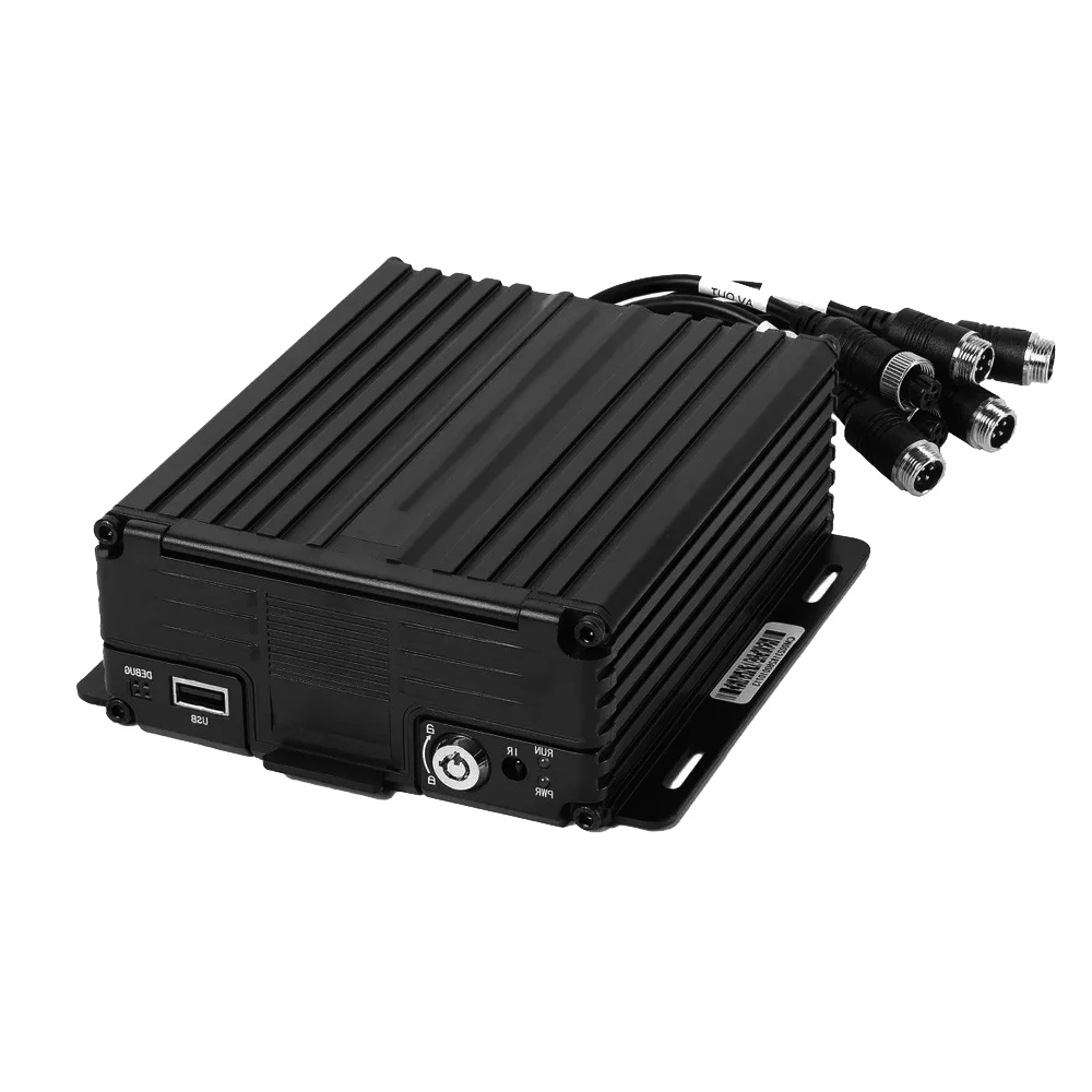 Hot selling 1080P Mobile DVR For Bus Video Recording H.265 Video Compression SD Card and ssd 2tb Support gps