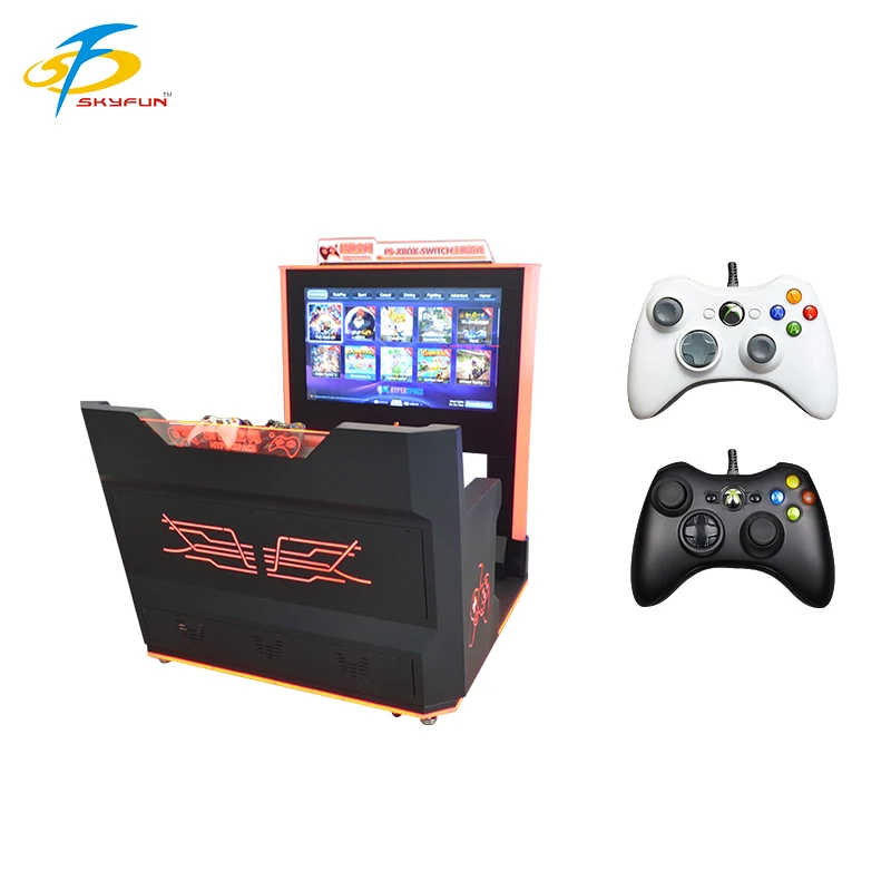 Hot Sales Console PC Game Machine with 2 Players Coin Banknote Operated 60-80 Games for Arcade Hall Game Center