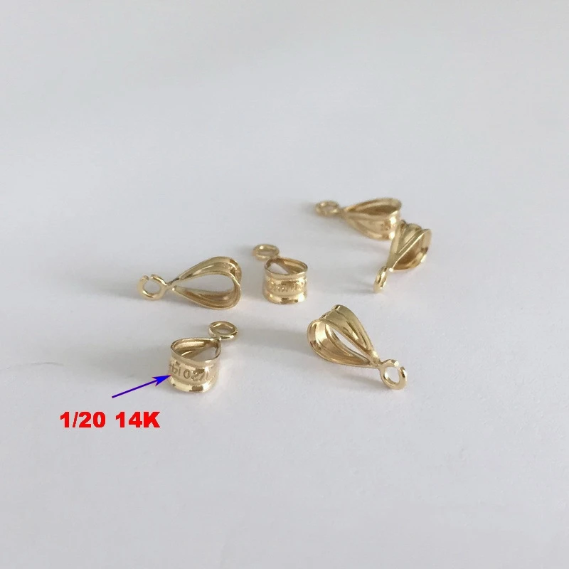 GP маленькие поручни с открытым параллельным кольцом 14K Золотое заполненное закрытое Очарование подвеска под залог постоянные ювелирные цепочки