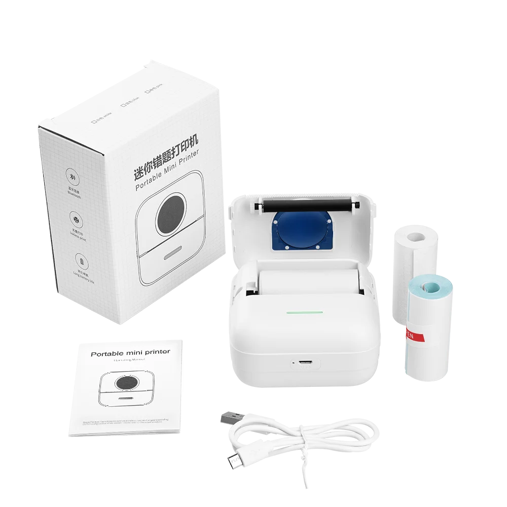 OCINKJET X5 Portable Thermal Printer Mini handheld Wireless Pocket Label Notes Receipt Printer 57mm blue-tooth printer with APP