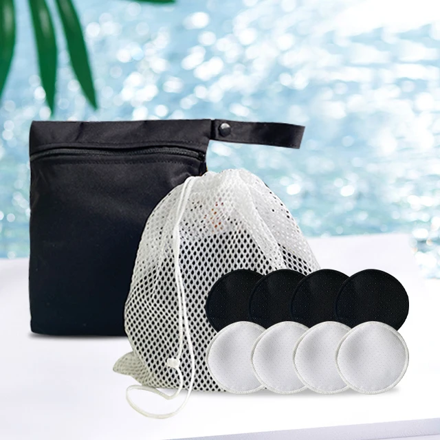 Organic Bamboo Reusable nursing pads for breastfeeding maternal washable non-slip breast milk pads