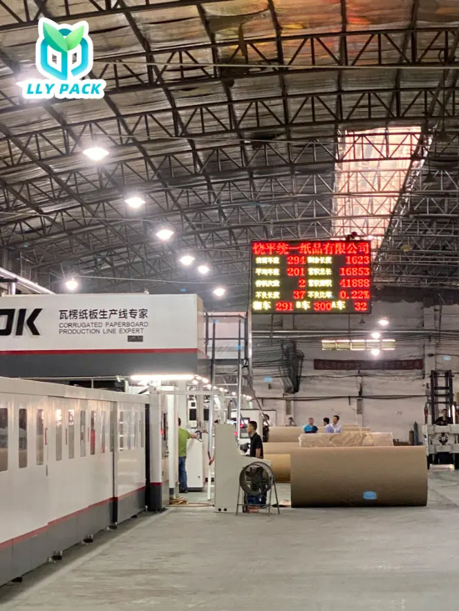 3/5  ply E Flute Corrugated Carton Production Machine Corrugated Cardboard Making Line