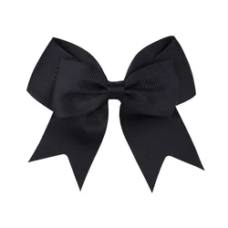 Wholesale 2022 New Design Large Bow Clip Hand Knot Gross Grain Candy Color Ribbons Girls Hair Bows Clips