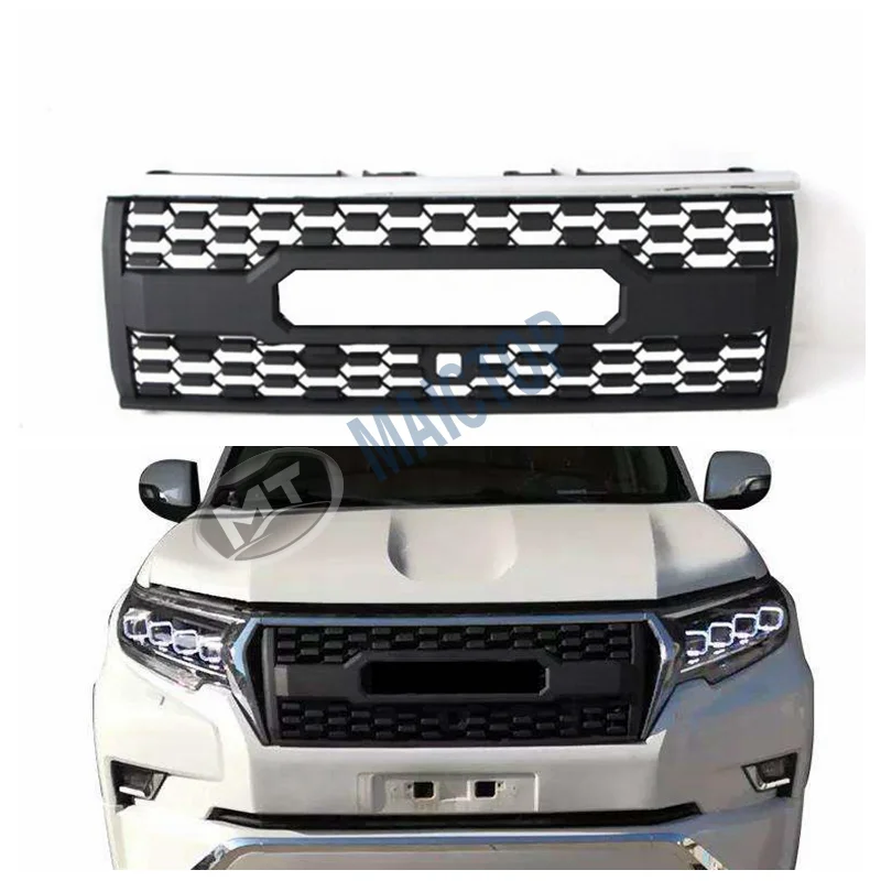 Maictop car accessories facelift front parrilla bumper grille mesh grill for land cruiser prado lc 150 lc150 J150 2018