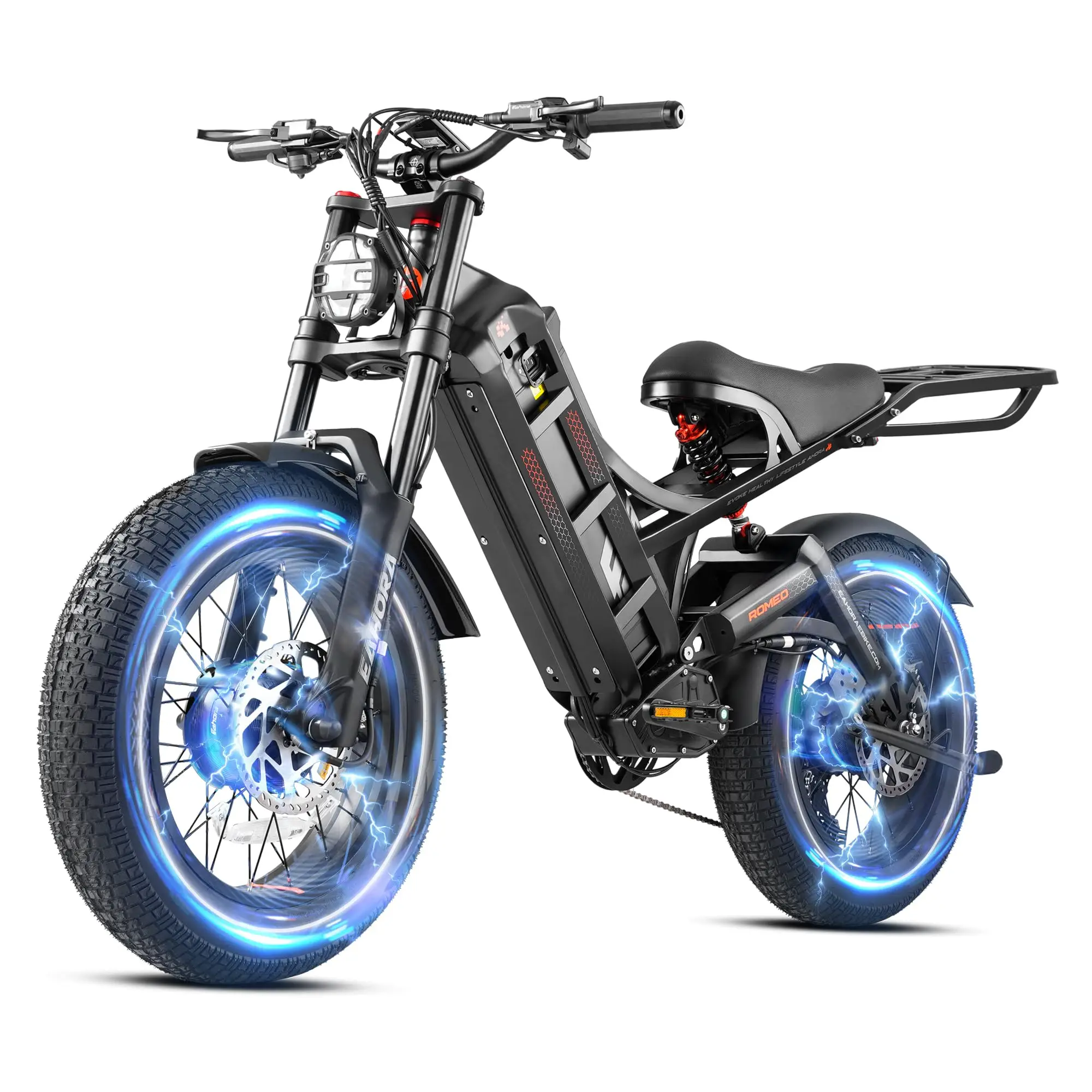 OEM FOB Price Romeo Pro 2  2024 Latest 2500W 48/52V 60Ah Long Range Ebike 26 * 4.0/20 * 5.0 Fat Tire Electric Bike for Adults