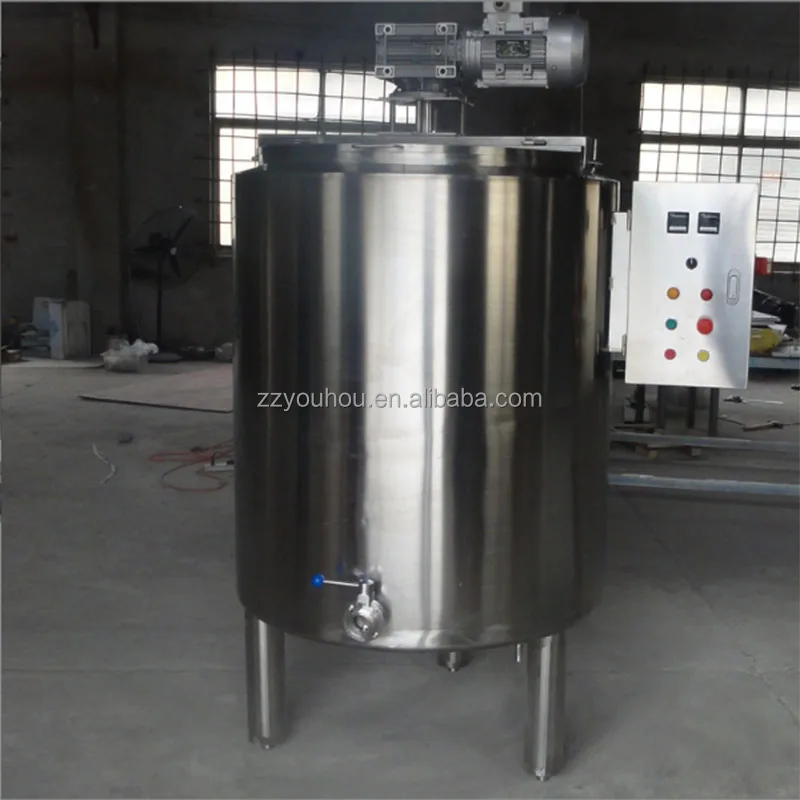 500L large volume white black chocolate melting mixing insulation tank machine for sale
