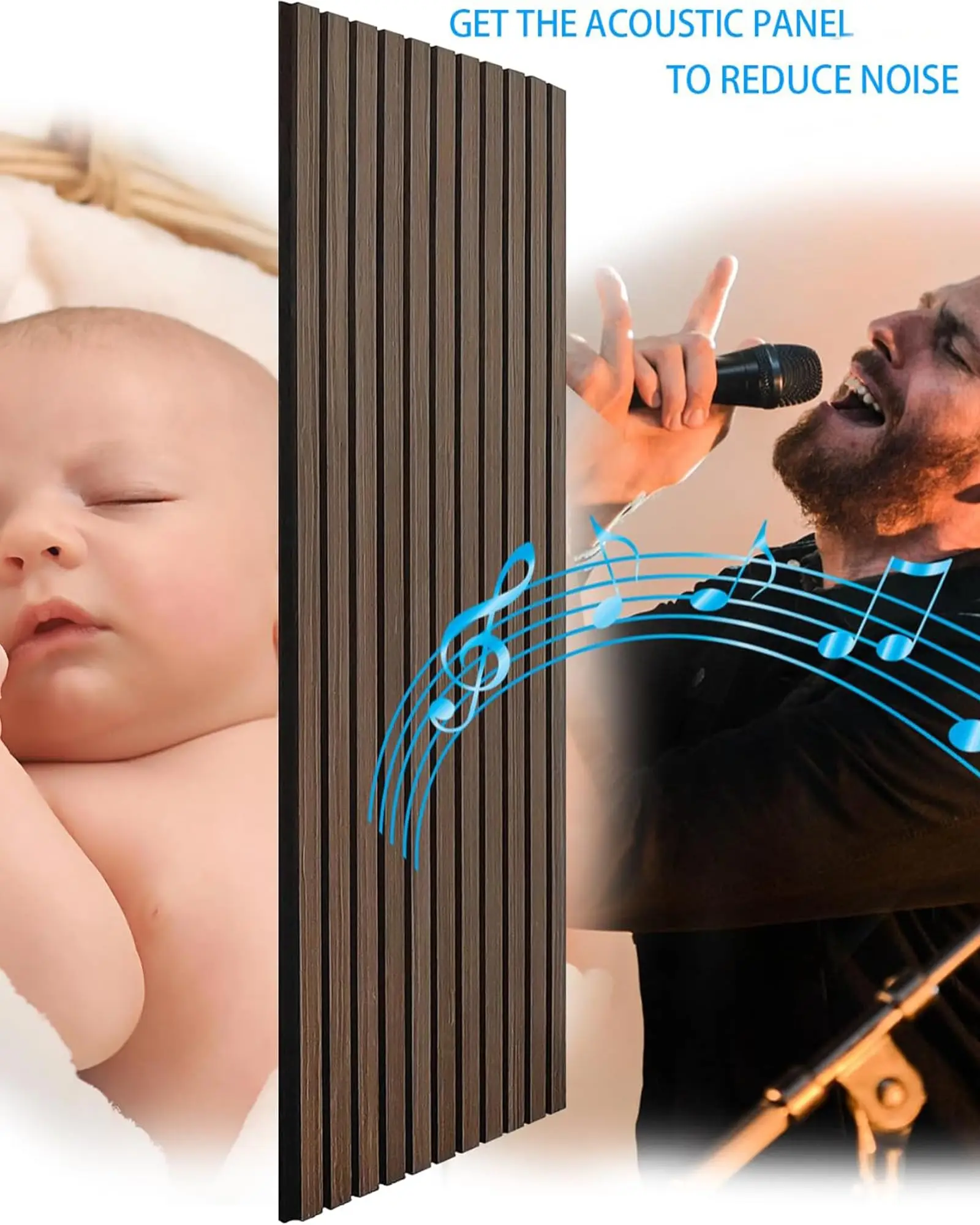 JTLWaterproof Decorative Bamboo Carbon Crystal Plate Moisture Resistant MDF Wall Panel with Fireproof Sound-Absorbing Function