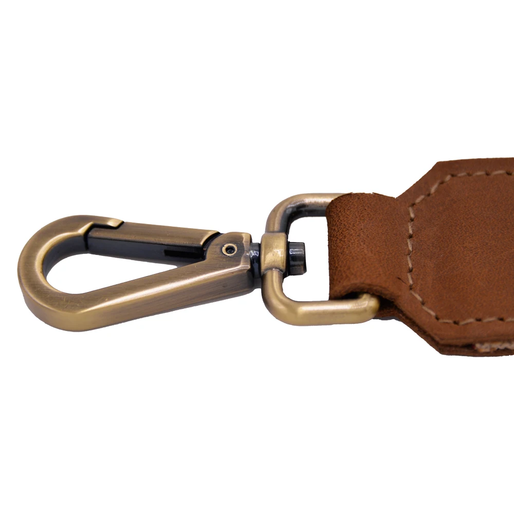  Холщовый ремешок с кожаным чехлом и металлическим крючком