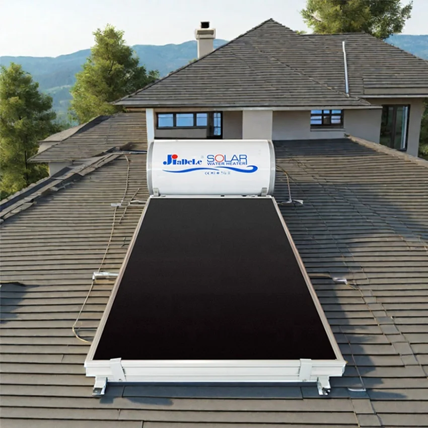 JIADELE Solar water heater Factory solar energy collector 300 liters pressure flat-plate solar heater system for bathroom