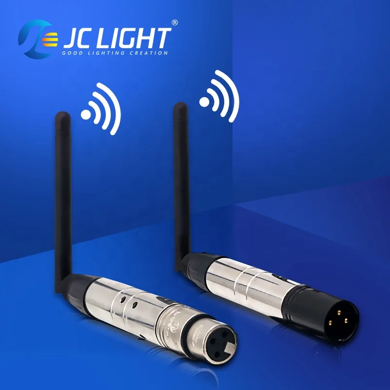 Wireless Dmx512 Singal Transmitter and Receiver Stage Lighting 2.4g 3-Pin Xlr Connector Led Receptor For Dj Lights