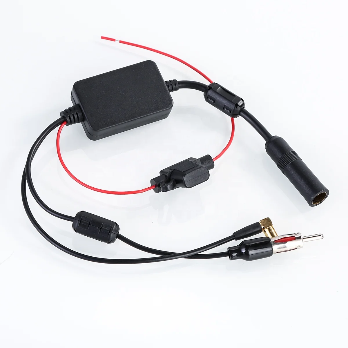 With SMB Connector AM/FM Car DAB+ Antenna  Car Radio AM/FM DAB Antenna Splitter Radio Signal Antenna Amplifier