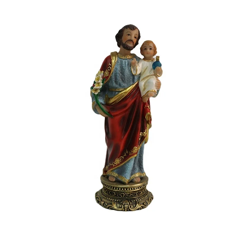 factory resin molds meditation holy religious figurine christmas decoration supplies Saint Joseph Statue