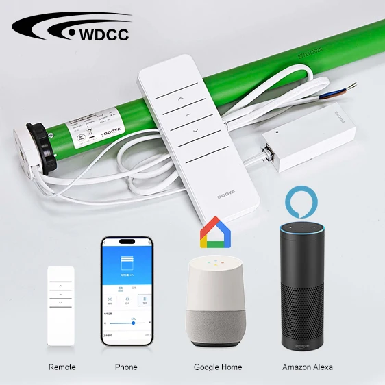 Smart Electronic Curtains Indoor Office Electric Motor Robot Open/Close with Plastic Material Curtain Tracks Accessories