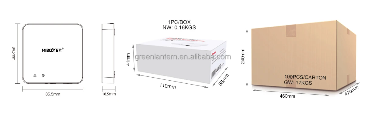 ZB-Box2 проводной шлюз для смартфона 100 м