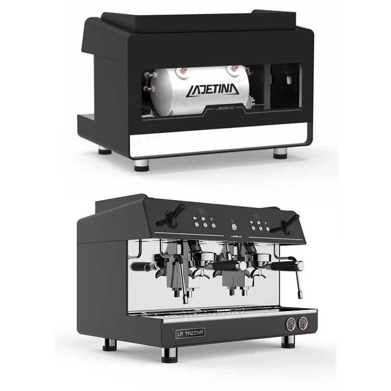 2024 Semi Automatic 2 Heads Espresso Machine Commercial E61 Espresso Coffee Maker Machine