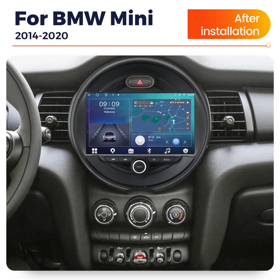 LT LUNTUO 8+128gb Android 13 Ips Car Video For Bmw Mini Cooper F54 F55 F56 F60 2014-2020 Video Car Android 4g Wifi 2din