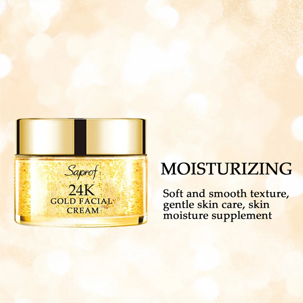 High quality crystal hydration  gold foil whitening cream facial care kit 24k gold skin care set