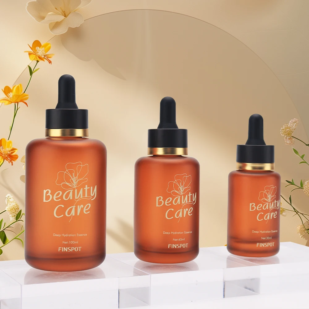 Low MOQ Luxury 1 oz 2oz Face Serum Glass Bottles Colorful and Rejuvenating Drop Serum Glass Bottle for Face for Face Serum