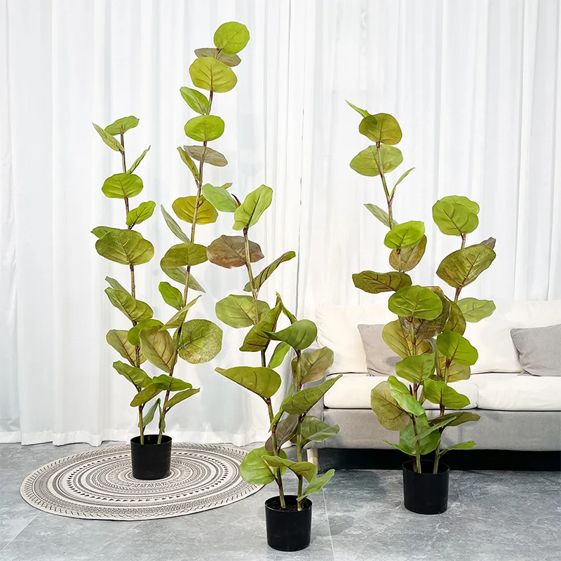 Home decoration artificial tree bonsai artificial potted plant Coccoloba uvifera tree