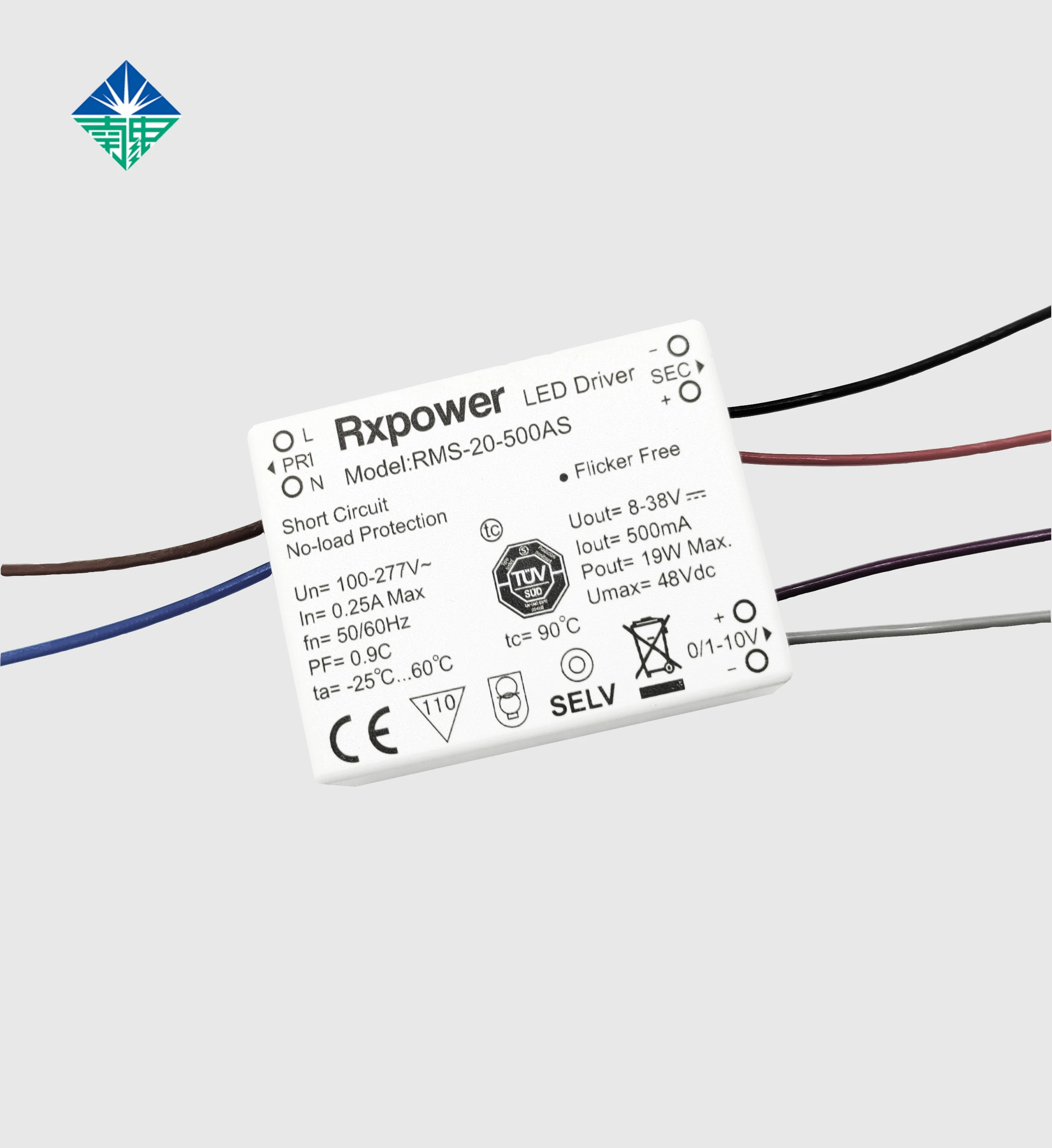 Коммерческое освещение монохромный с регулируемой яркостью 0-10 В со встроенным драйвером