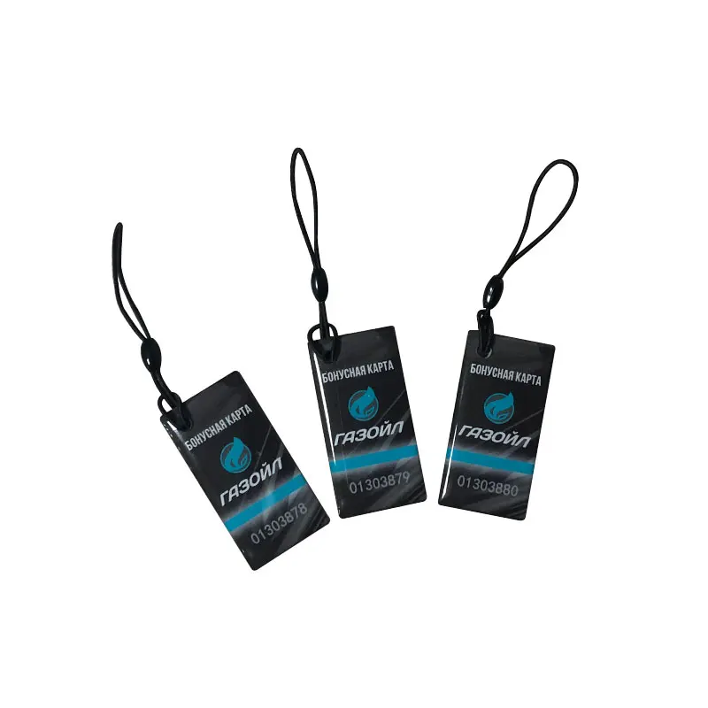 Customized printing programmable RFID NFC key tags epoxy card
