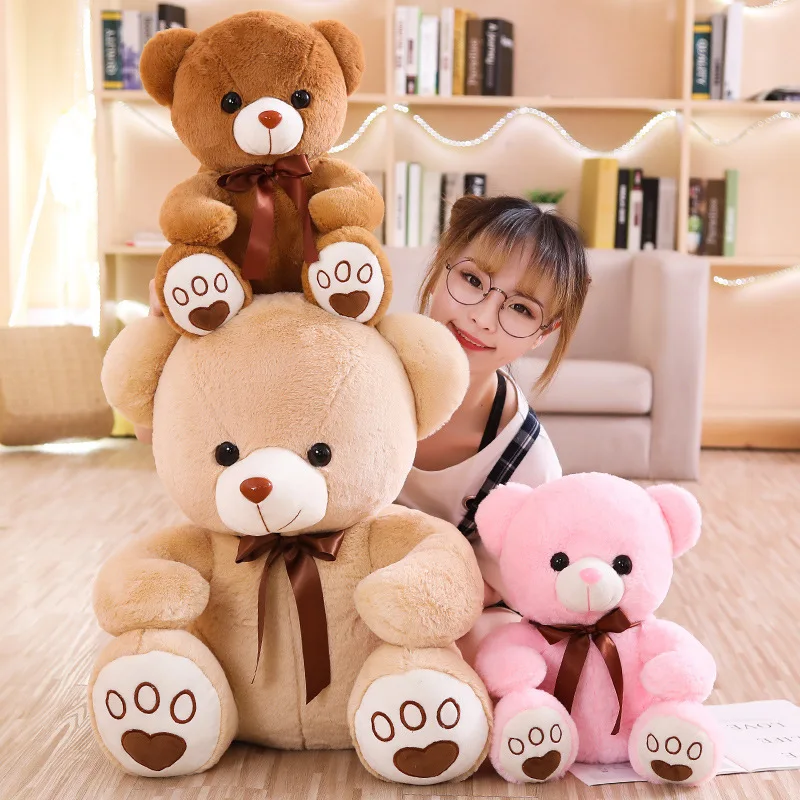 Teddy Bear Plush Toy Doll Children Unisex Valentines Teddy Bears Wholesale Teddy Bear Big Size Accept Custom Designs PP Cotton