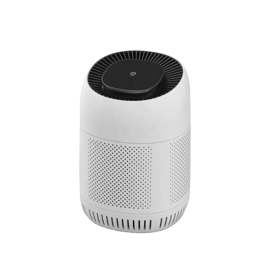 KATALD Hot Selling White Desktop Air Purifier with Light Temperature Sensor and Negative Ion