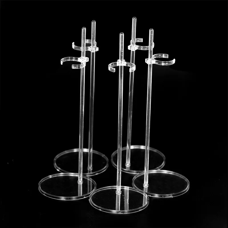 New arrival best selling 30 cm 1/6 scale transparent doll display stand for 11-12 inch dolls