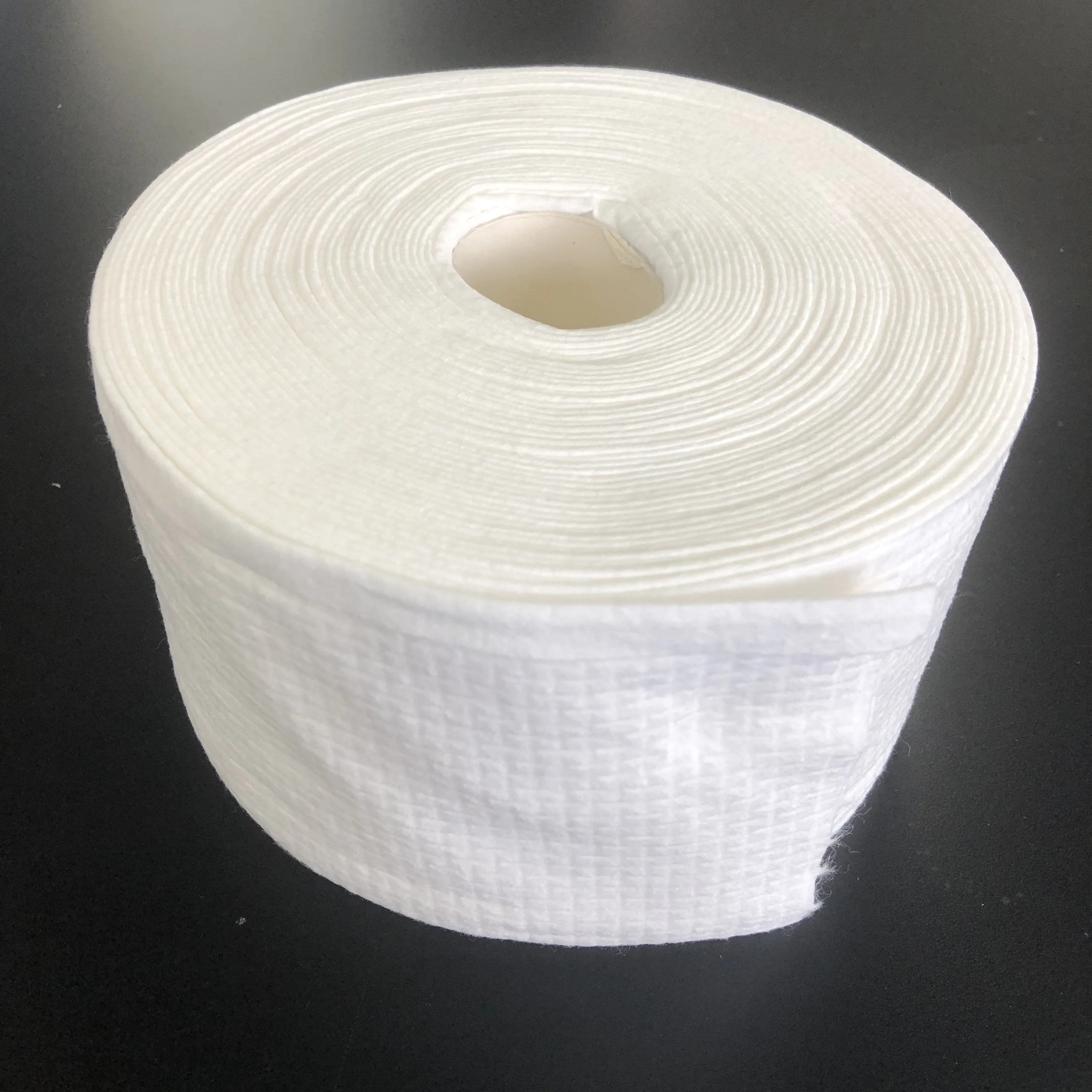 viscose/ polyester material  spun lace non disposable non woven for wet wipes woven hotel used disposable towel raw material