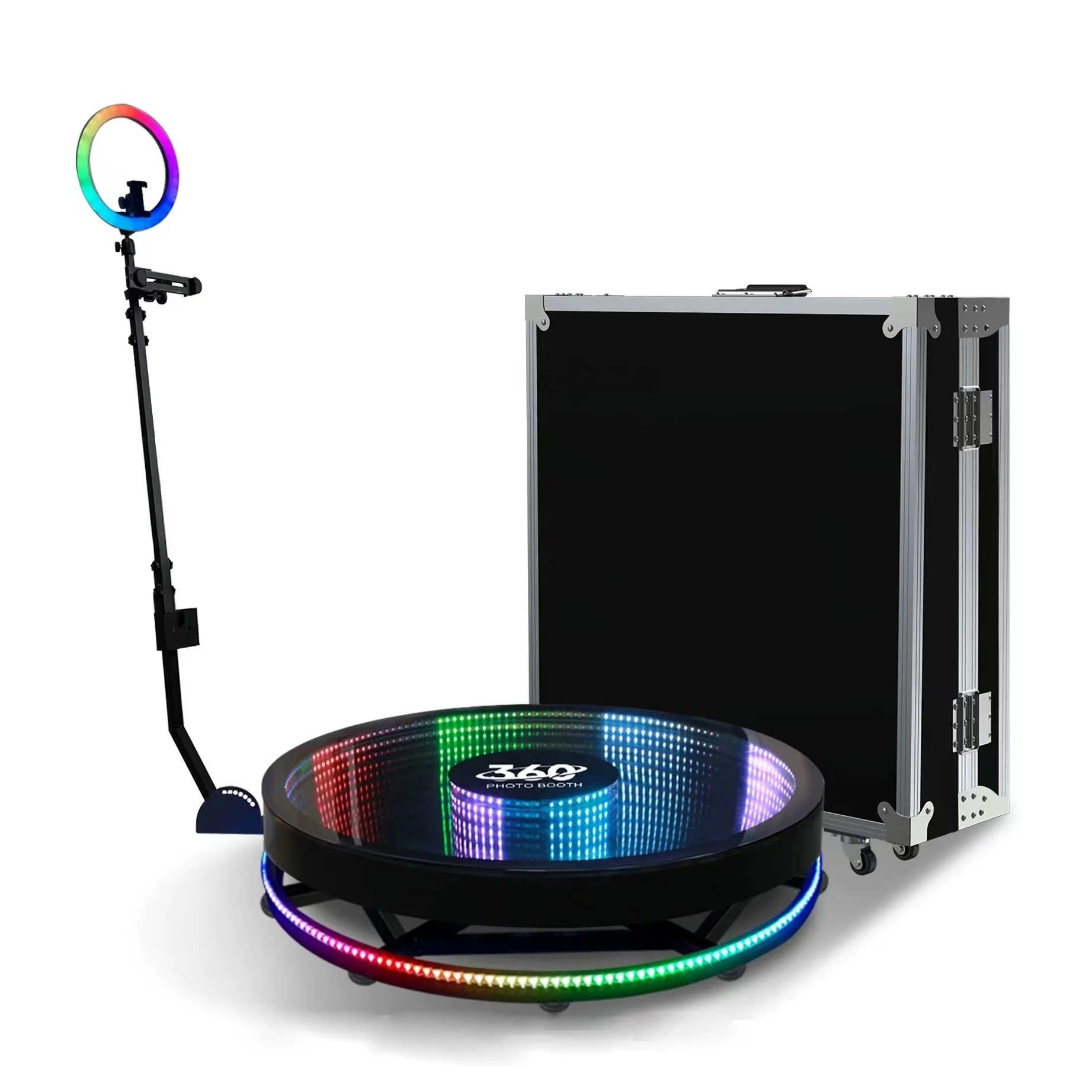 New 360 Photo Booth Props Abyss Glass Machine Foto Ipad Cabina De Fotos Plataforma 360 Camara Booth Ipad Photobooth