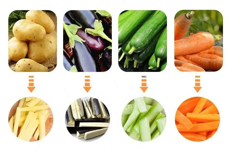 China factory seller potato chips cutting machine centrifugal cooked meat strip cutting machine suppliers