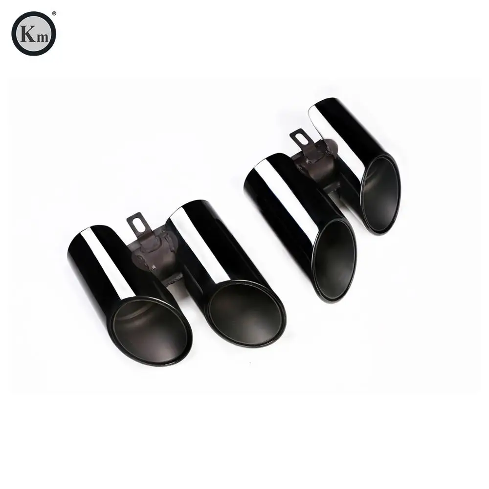 Выхлопная труба KM для panamera GTS style 971 2017-up, выхлопная труба, глушитель, наконечник, задняя труба, черная титановая