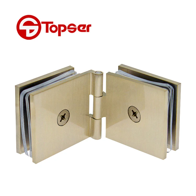 Shower Sliding Door Brass 180 Degree Adjustable Glass Holder Connector Clamp