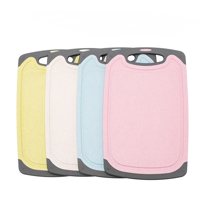 High Quality Kitchen Cookware Round Corner Plastic Cutting Chopping Board