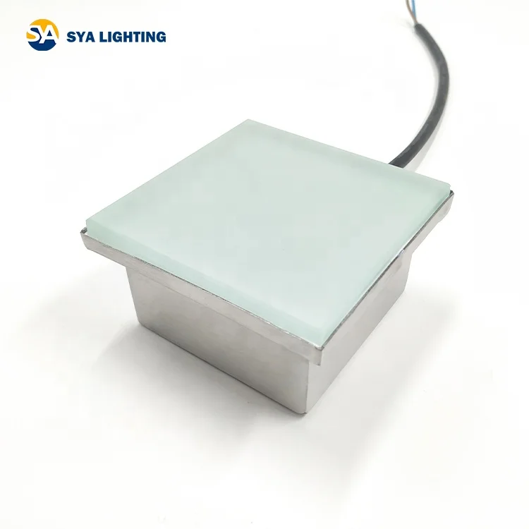 SYA-308S завод утопленный светодиодный заземляющий свет 3 Вт IP67 утопленный светодиодный Кирпичный Свет для квадрата