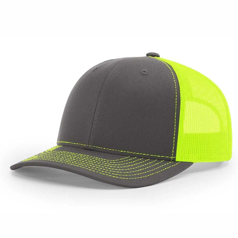 Регулируемая бейсболка-Бейсболка унисекс, с угольным/неоново-желтым оттенком, 112
