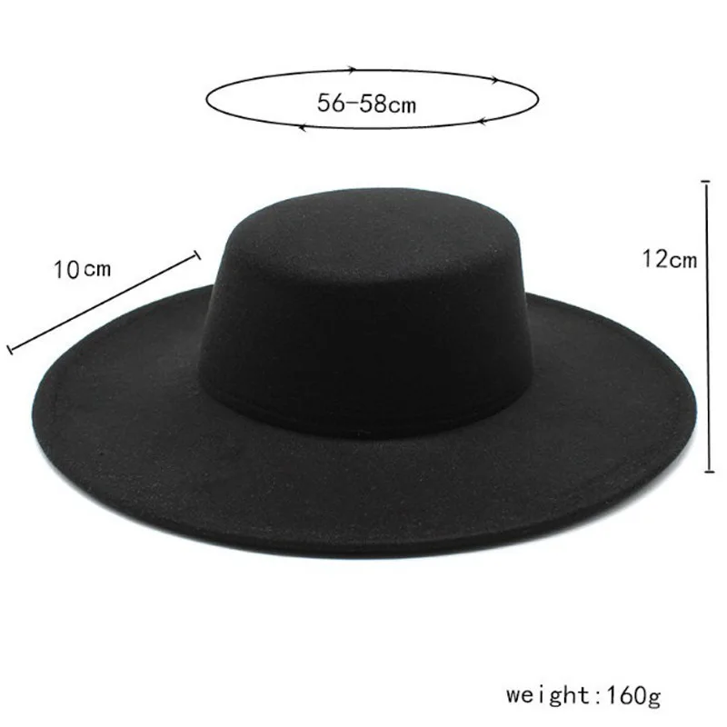New fashion polyester/cotton unisex wide brim felt fedora panama custom womens ombre fedora hats