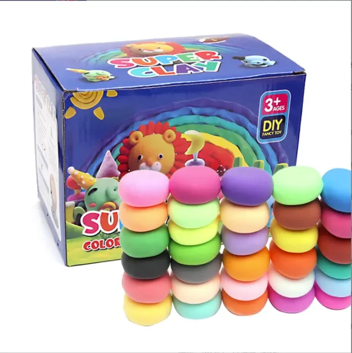 light clay 500 gram 36 colors Soft Super Modeling Air Dry Polymer Clay For DIY Handmade Toys Polymer Clay